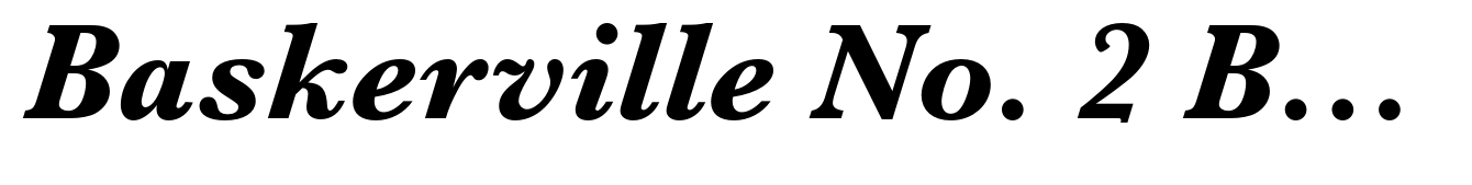 Baskerville No. 2 Bold Italic